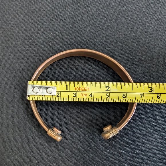 Vtg Solid Copper Cuff - Picture 7 of 8